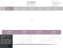 Tablet Screenshot of lorey.pl
